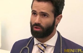 Homens safados de barba fazendo sexo dentro do hospital